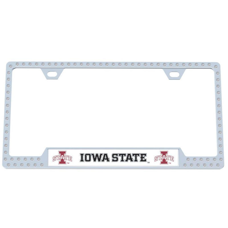 NCAA - Iowa St. Cyclones Bling Tag Frame-Automotive Accessories,Tag Frames,Bling Tag Frames,College Bling Tag Frames-JadeMoghul Inc.