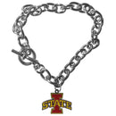 NCAA - Iowa St. Cyclones Charm Chain Bracelet-Jewelry & Accessories,Bracelets,Charm Chain Bracelets,College Charm Chain Bracelets-JadeMoghul Inc.