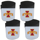 NCAA - Iowa St. Cyclones Chip Clip Magnet with Bottle Opener, 4 pack-Other Cool Stuff,College Other Cool Stuff,Iowa St. Cyclones Other Cool Stuff-JadeMoghul Inc.