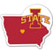 NCAA - Iowa St. Cyclones Home State Decal-Automotive Accessories,Decals,Home State Decals,College Home State Decals-JadeMoghul Inc.