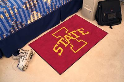 Living Room Rugs NCAA Iowa State Starter Rug 19"x30"