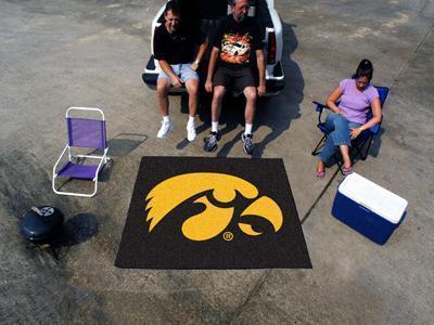 BBQ Grill Mat NCAA Iowa Tailgater Rug 5'x6'