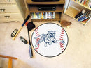 Round Area Rugs NCAA Jackson State Baseball Mat 27" diameter