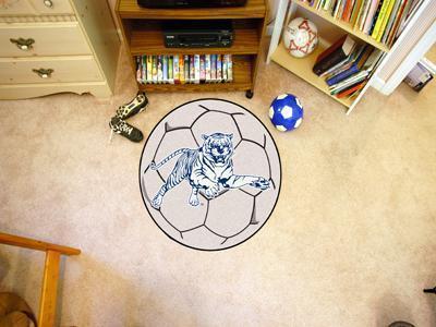 Small Round Rugs NCAA Jackson State Soccer Ball 27" diameter