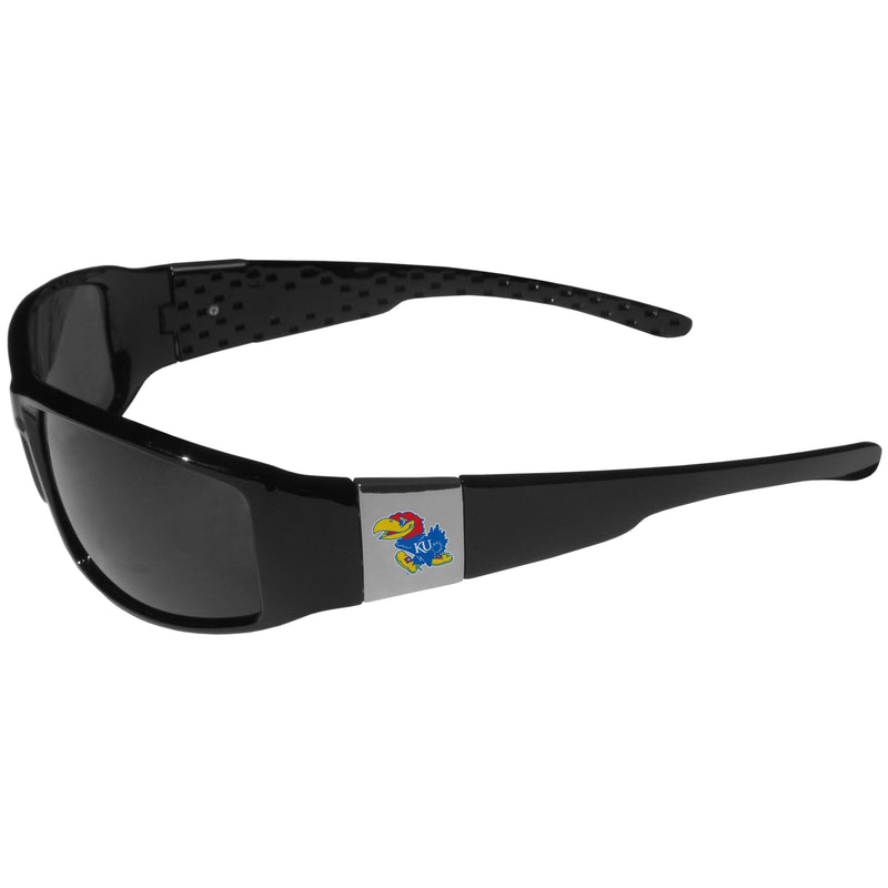 NCAA - Kansas Jayhawks Chrome Wrap Sunglasses-Sunglasses, Eyewear & Accessories,College Eyewear,Kansas Jayhawks Eyewear-JadeMoghul Inc.