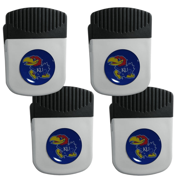 NCAA - Kansas Jayhawks Clip Magnet with Bottle Opener, 4 pack-Other Cool Stuff,College Other Cool Stuff,Kansas Jayhawks Other Cool Stuff-JadeMoghul Inc.