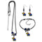 NCAA - Kansas Jayhawks Euro Bead Jewelry 3 piece Set-Jewelry & Accessories,College Jewelry,Kansas Jayhawks Jewelry-JadeMoghul Inc.