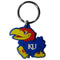 NCAA - Kansas Jayhawks Flex Key Chain-Key Chains,Flex Key Chains,College Flex Key Chains-JadeMoghul Inc.