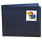 NCAA - Kansas Jayhawks Leather Bi-fold Wallet Packaged in Gift Box-Wallets & Checkbook Covers,Bi-fold Wallets,Gift Box Packaging,College Bi-fold Wallets-JadeMoghul Inc.