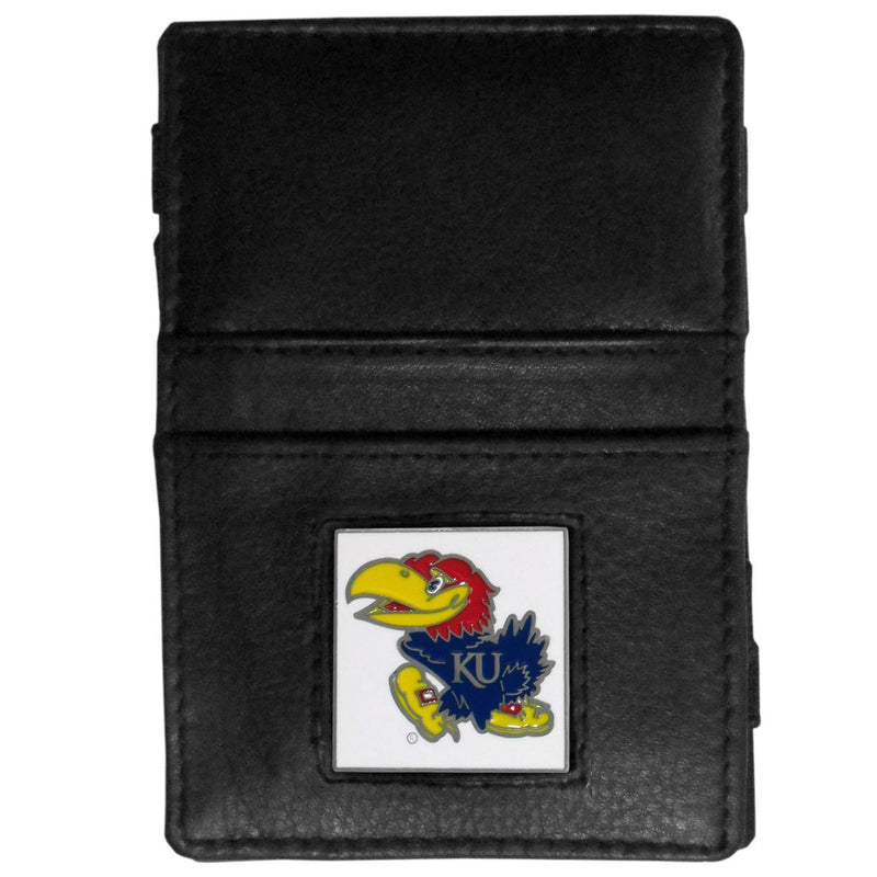 NCAA - Kansas Jayhawks Leather Jacob's Ladder Wallet-Wallets & Checkbook Covers,Jacob's Ladder Wallets,College Jacob's Ladder Wallets-JadeMoghul Inc.