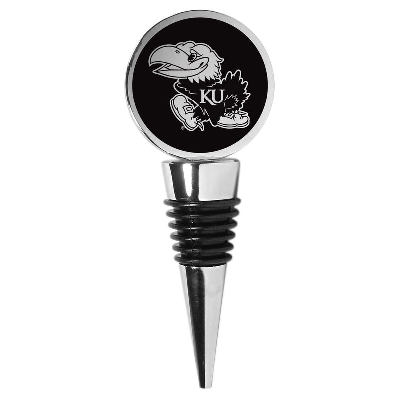 NCAA - Kansas Jayhawks Wine Stopper-Tailgating & BBQ Accessories,Wine Accessories,Wine Stopper,College Wine Stopper-JadeMoghul Inc.