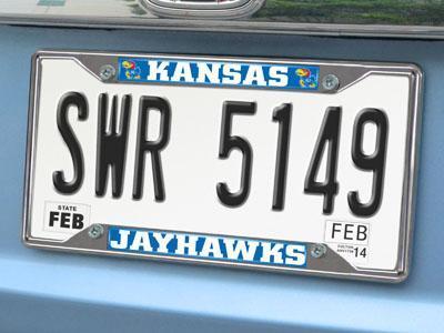 Frame Shop NCAA Kansas License Plate Frame 6.25"x12.25"