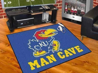 Mat Best NCAA Kansas Man Cave All-Star Mat 33.75"x42.5"