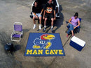 BBQ Store NCAA Kansas Man Cave Tailgater Rug 5'x6'