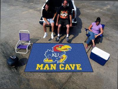 Outdoor Rugs NCAA Kansas Man Cave UltiMat 5'x8' Rug