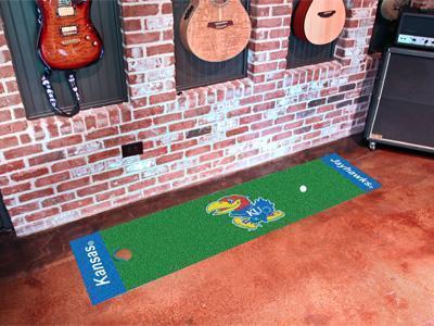 Runner Rugs NCAA Kansas Putting Green Runner 18"x72" Golf Accessories