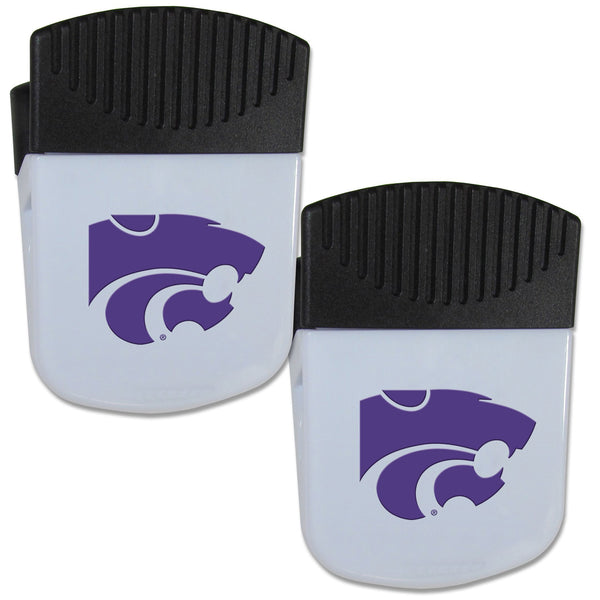 NCAA - Kansas St. Wildcats Chip Clip Magnet with Bottle Opener, 2 pack-Other Cool Stuff,College Other Cool Stuff,Kansas St. Wildcats Other Cool Stuff-JadeMoghul Inc.