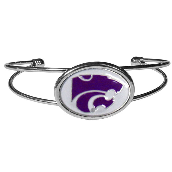 NCAA - Kansas St. Wildcats Cuff Bracelet-Jewelry & Accessories,Bracelets,Cuff Bracelets,College Cuff Bracelets-JadeMoghul Inc.