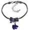 NCAA - Kansas St. Wildcats Euro Bead Bracelet-Jewelry & Accessories,Bracelets,Euro Bead Bracelets,College Euro Bead Bracelets-JadeMoghul Inc.