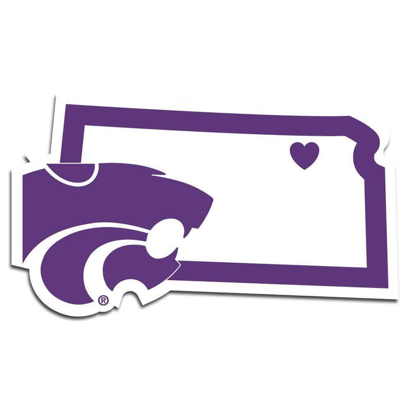 NCAA - Kansas St. Wildcats Home State Decal-Automotive Accessories,Decals,Home State Decals,College Home State Decals-JadeMoghul Inc.