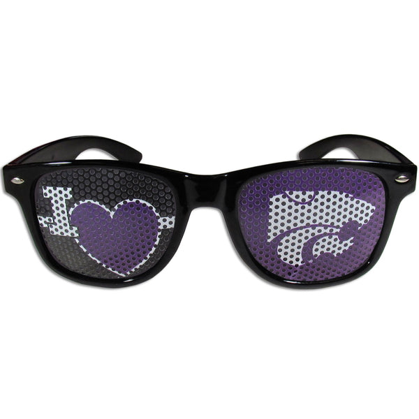 NCAA - Kansas St. Wildcats I Heart Game Day Shades-Sunglasses, Eyewear & Accessories,Sunglasses,Game Day Shades,I Heart Game Day Shades,College I Heart Game Day Shades-JadeMoghul Inc.