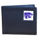 NCAA - Kansas St. Wildcats Leather Bi-fold Wallet Packaged in Gift Box-Wallets & Checkbook Covers,Bi-fold Wallets,Gift Box Packaging,College Bi-fold Wallets-JadeMoghul Inc.