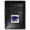 NCAA - Kansas St. Wildcats Leather Money Clip/Cardholder Packaged in Gift Box-Wallets & Checkbook Covers,Money Clip/Cardholders,Gift Box Packaging,College Money Clip/Cardholders-JadeMoghul Inc.