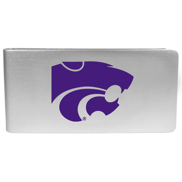NCAA - Kansas St. Wildcats Logo Money Clip-Wallets & Checkbook Covers,College Wallets,Kansas St. Wildcats Wallets-JadeMoghul Inc.