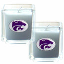 NCAA - Kansas St. Wildcats Scented Candle Set-Home & Office,Candles,Candle Sets,College Candle Sets-JadeMoghul Inc.