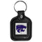 NCAA - Kansas St. Wildcats Square Leatherette Key Chain-Key Chains,Leatherette Key Chains,College Leatherette Key Chains-JadeMoghul Inc.