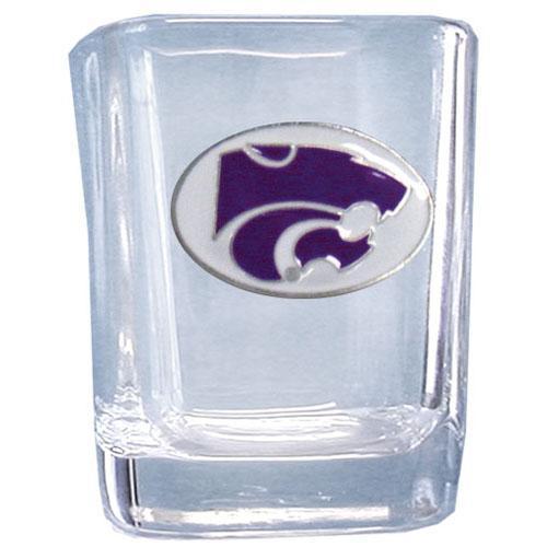 NCAA - Kansas St. Wildcats Square Shot Glass-Beverage Ware,Shot Glasses,Square Shot Glasses,College Square Shot Glasses-JadeMoghul Inc.