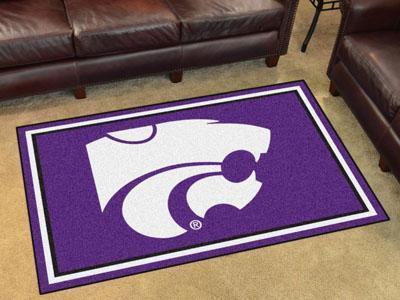 4x6 Area Rugs NCAA Kansas State 4'x6' Plush Rug