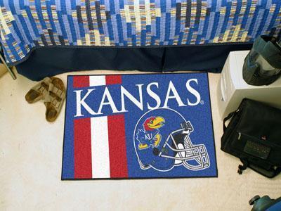 Area Rugs NCAA Kansas Uniform Starter Rug 19"x30"