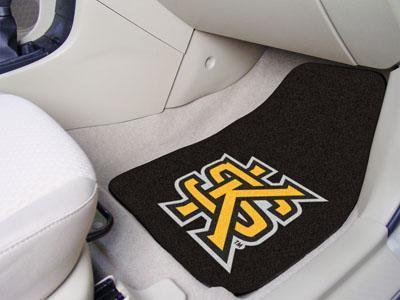 Custom Car Mats NCAA Kennesaw State 2-pc Carpeted Front Car Mats 17"x27"