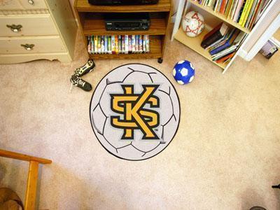 Round Entry Rugs NCAA Kennesaw State Soccer Ball 27" diameter