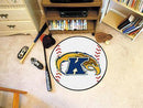 Round Rugs NCAA Kent State Baseball Mat 27" diameter