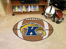 Round Rugs For Sale NCAA Kent State Football Ball Rug 20.5"x32.5"