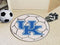 Round Indoor Outdoor Rugs NCAA Kentucky Soccer Ball 27" diameter