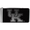 NCAA - Kentucky Wildcats Black and Steel Money Clip-Wallets & Checkbook Covers,College Wallets,Kentucky Wildcats Wallets-JadeMoghul Inc.