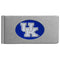 NCAA - Kentucky Wildcats Brushed Metal Money Clip-Wallets & Checkbook Covers,Money Clips,Brushed Money Clips,College Brushed Money Clips-JadeMoghul Inc.