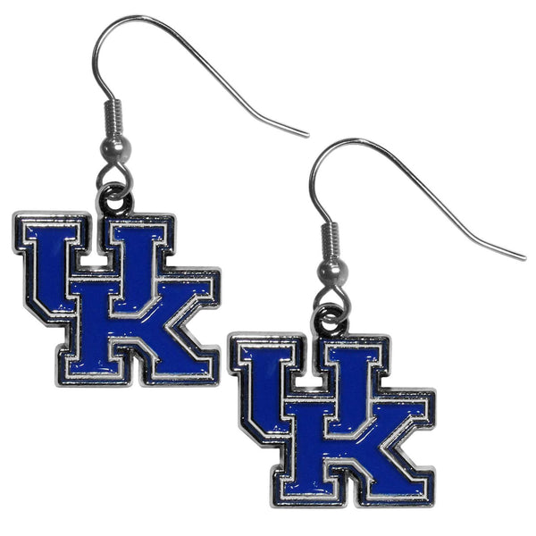 NCAA - Kentucky Wildcats Chrome Dangle Earrings-Jewelry & Accessories,Earrings,Dangle Earrings,Dangle Earrings,College Dangle Earrings-JadeMoghul Inc.