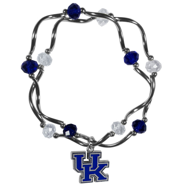 NCAA - Kentucky Wildcats Crystal Bead Bracelet-Jewelry & Accessories,College Jewelry,College Bracelets,Crystal Bead Bracelets-JadeMoghul Inc.