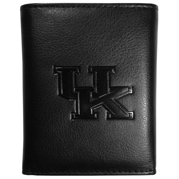 NCAA - Kentucky Wildcats Embossed Tri-fold Wallet-Wallets & Checkbook Covers,Tri-fold Wallets,Embossed Tri-fold Wallets,College Embossed Tri-fold Wallets-JadeMoghul Inc.