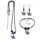 NCAA - Kentucky Wildcats Euro Bead Jewelry 3 piece Set-Jewelry & Accessories,College Jewelry,Kentucky Wildcats Jewelry-JadeMoghul Inc.