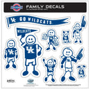 NCAA - Kentucky Wildcats Family Decal Set Large-Automotive Accessories,Decals,Family Character Decals,Large Family Decals,College Large Family Decals-JadeMoghul Inc.