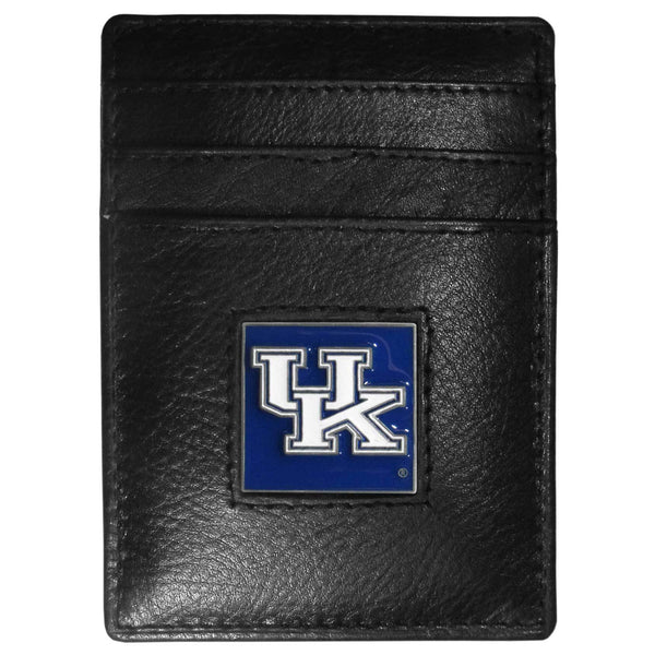 NCAA - Kentucky Wildcats Leather Money Clip/Cardholder-Wallets & Checkbook Covers,Money Clip/Cardholders,Window Box Packaging,College Money Clip/Cardholders-JadeMoghul Inc.