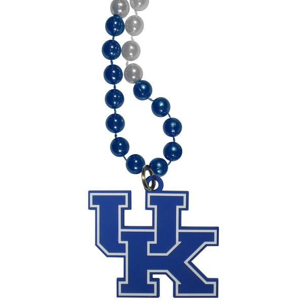 NCAA - Kentucky Wildcats Mardi Gras Necklace-Jewelry & Accessories,College Jewelry,College Necklaces,Mardi Gras Bead Necklaces-JadeMoghul Inc.