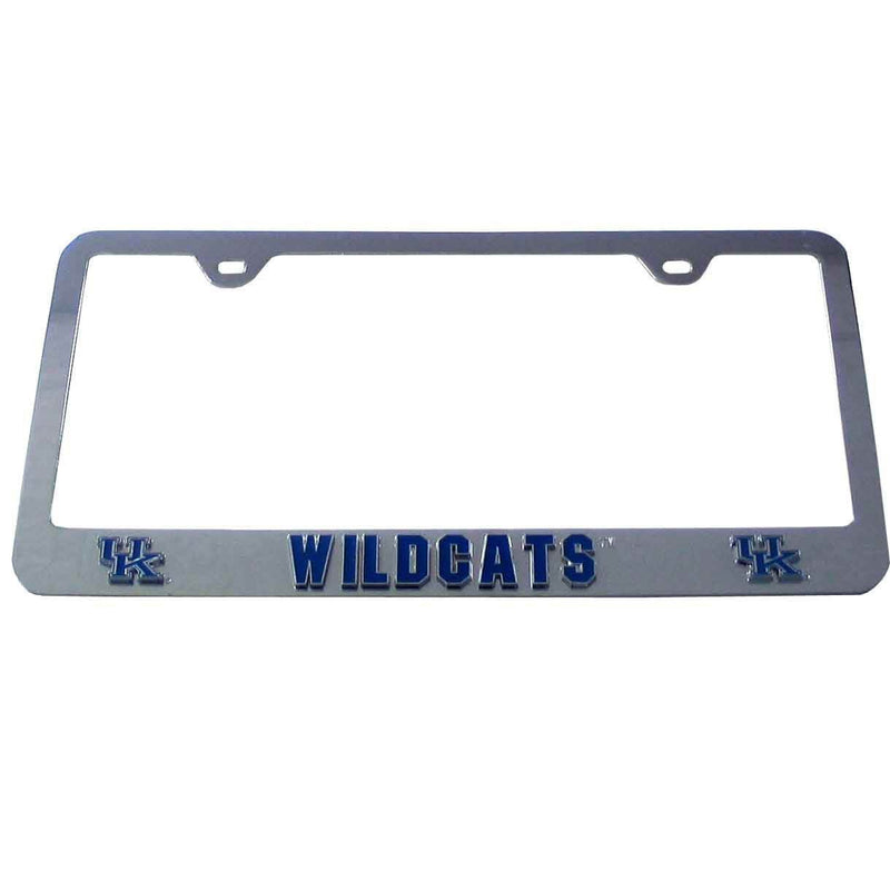 NCAA - Kentucky Wildcats Tag Frame-Automotive Accessories,Tag Frames,Chrome Tag Frames,College Chrome Tag Frames-JadeMoghul Inc.