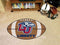 Round Rug in Living Room NCAA Liberty Football Ball Rug 20.5"x32.5"