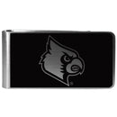 NCAA - Louisville Cardinals Black and Steel Money Clip-Wallets & Checkbook Covers,Money Clips,Black and Steel Money Clips,College Black and Steel Money Clips-JadeMoghul Inc.